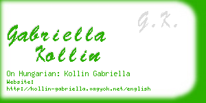 gabriella kollin business card